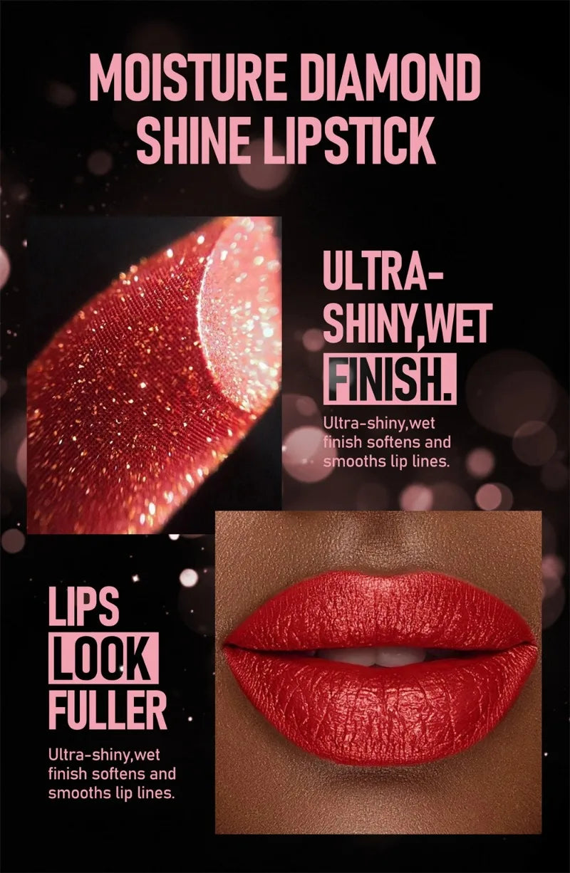 8 Colors Lipstick (Metallic) -