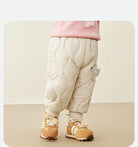 Keep your kids cozy and protected with these new style three-proof high-waisted warm down trousers—perfect for boys and girls on chilly days! -
