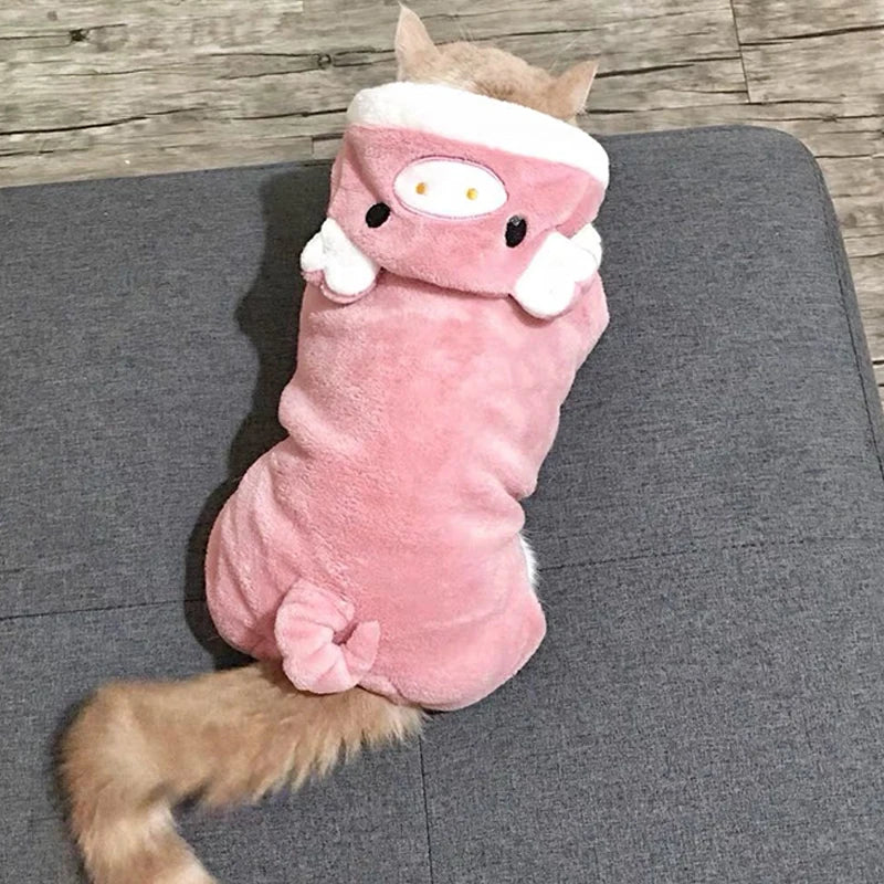 Keep your furry friend cozy and stylish with these soft, warm fleece dog jumpsuits—perfect for colder days and ensuring your pet stays comfortable! -