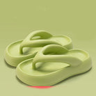 Thick soled flip flops with increased height 2024 new beach women's summer walking slippers -