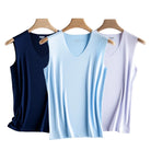 Ice Silk Tank Tops Seamless Mens Vest Loose Sleeveless Sport Bodysuit Vest For Men Plain Casual Summer Tank Undershirts Cool 5XL -
