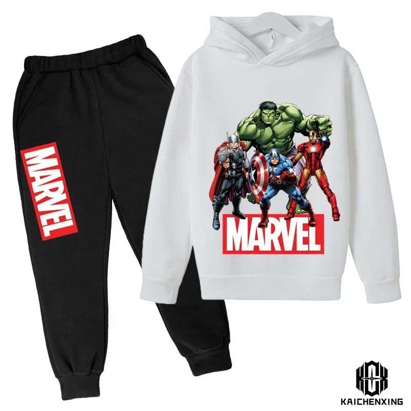 Marvel- Super Heros Hooded Pants Suit for Children -