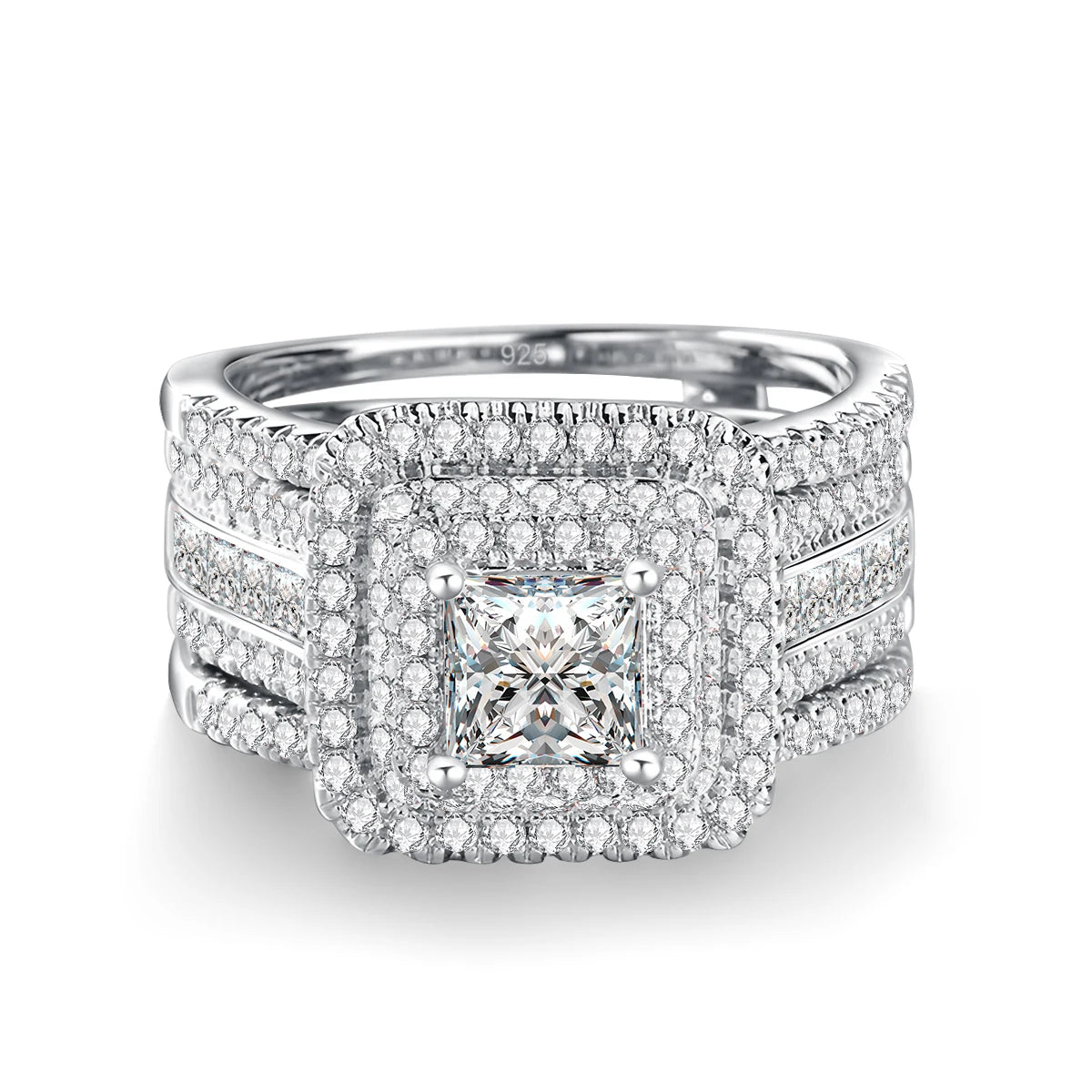 2PCS Moissanite Rings -