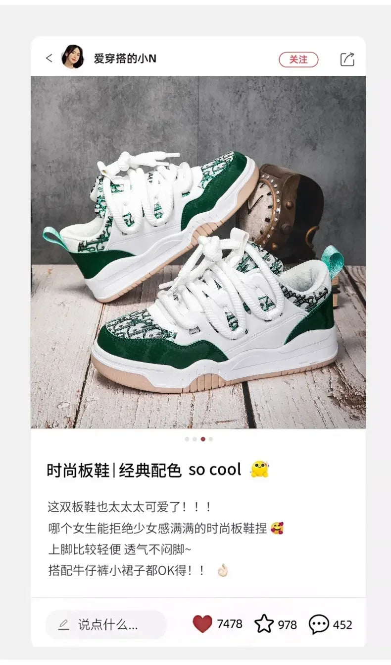 Big Size 36-47outdoor Trendy Couple Style Walking Shoe Student White Board Men's Sneakers Running Hiking Tennis Boy Shoes Casual -