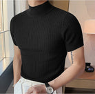 casual simple knitted base T-shirt -