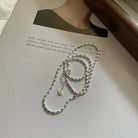 Sterling Silver Necklace Shiny -