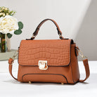 Carry all your essentials in style with this large capacity woman's handbag. Featuring both shoulder bag and crossbody options, this versatile accessory is perfect for everyday use and can accommodate your belongings with ease. -