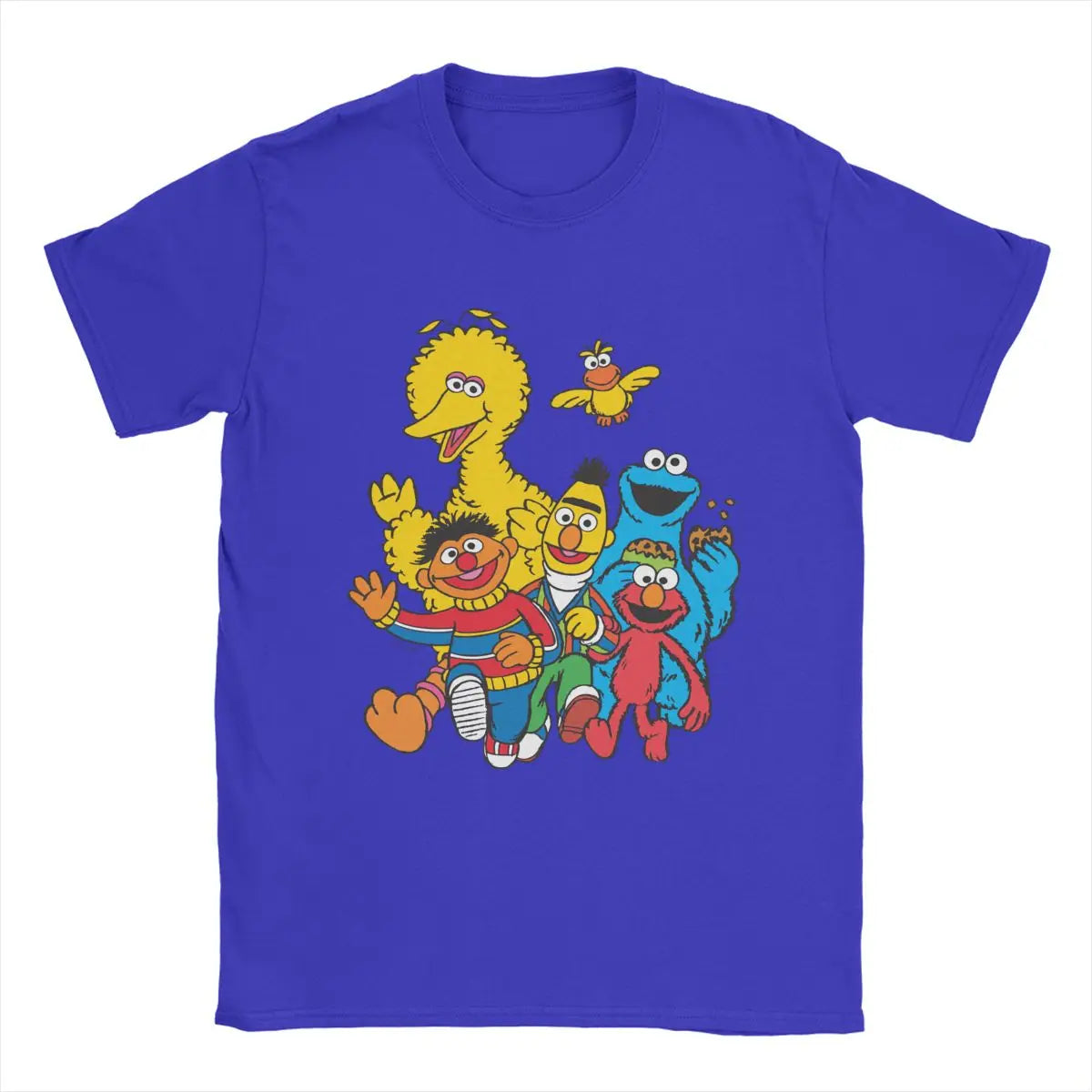 Show off some fun vibes with this men's Sesame Street novelty cotton tee! -