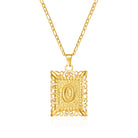 Stainless Steel Initial Letter Necklace For Women & Men -