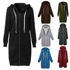 Plush Hooded Drawstring Women Jacket -