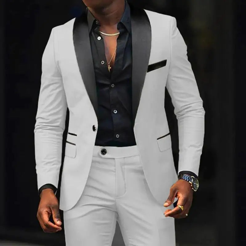Men's Business Casual Two-piece suit -