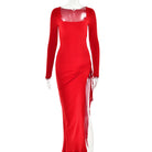 High Elastic Long Sleeve Dress -