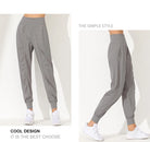 Woman Yoga Pants Loose Slim Quick-Dry Yoga Pants Pleated Hem Bound Running Fitness Capris Pockets Jogging Pants Sports pants -