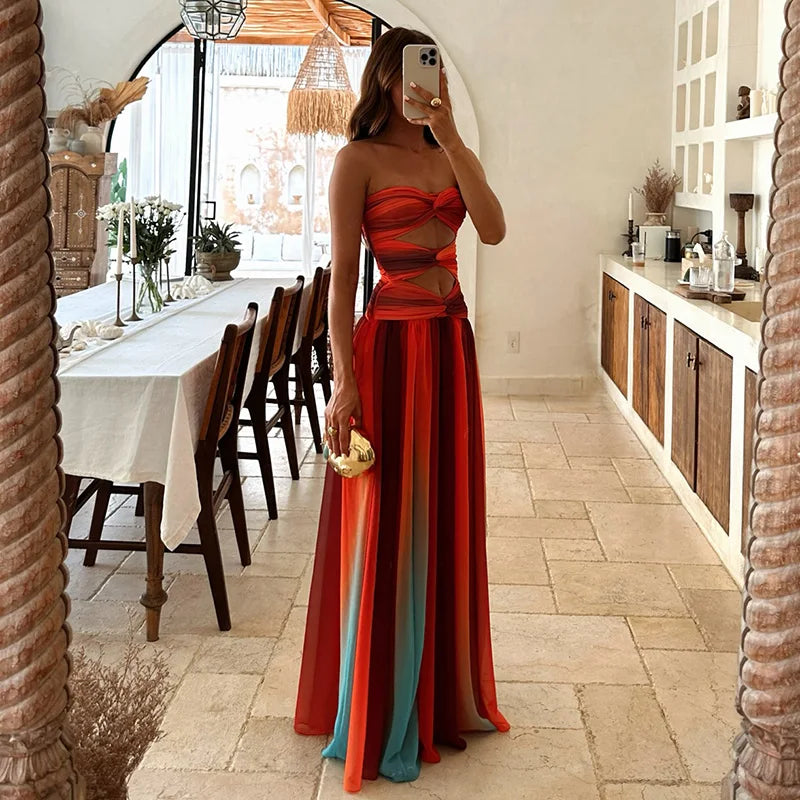 Women's Maxi Dress Elegant Off Shoulder -