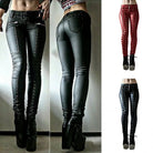 Elevate your style with these skinny faux leather pants for women—featuring a button closure for a chic and trendy look! -