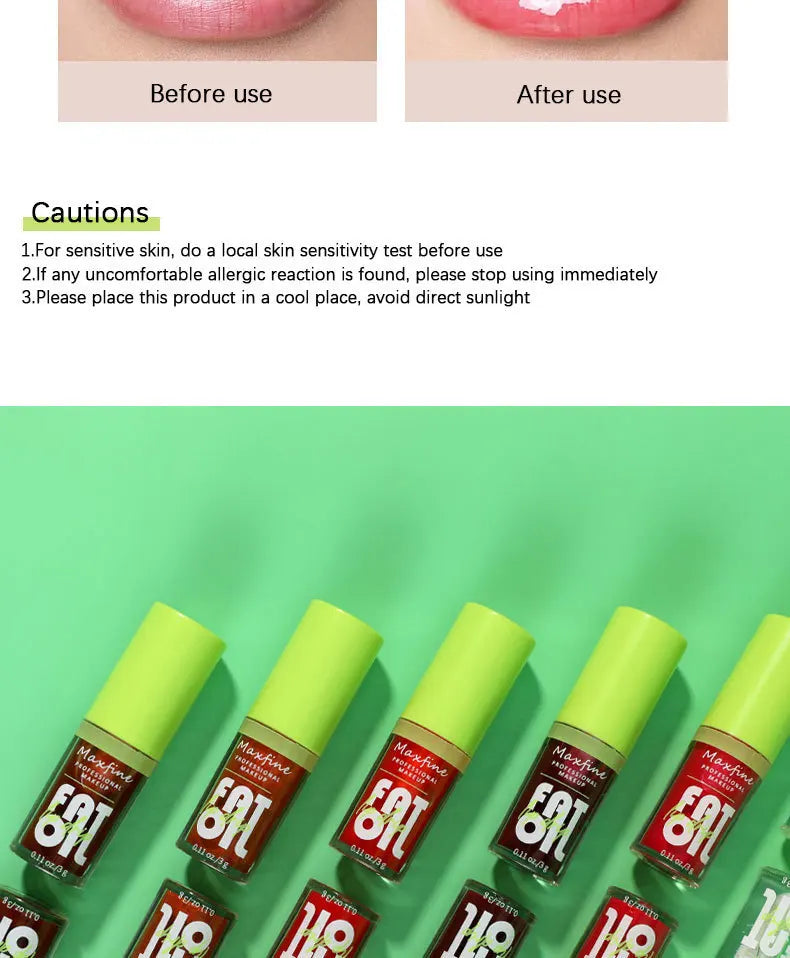 Lip Gloss Waterproof Long-term Moisturizing Non-stick Cup Non-fading Liquid Green Packaging Lip Gloss Cosmetics -