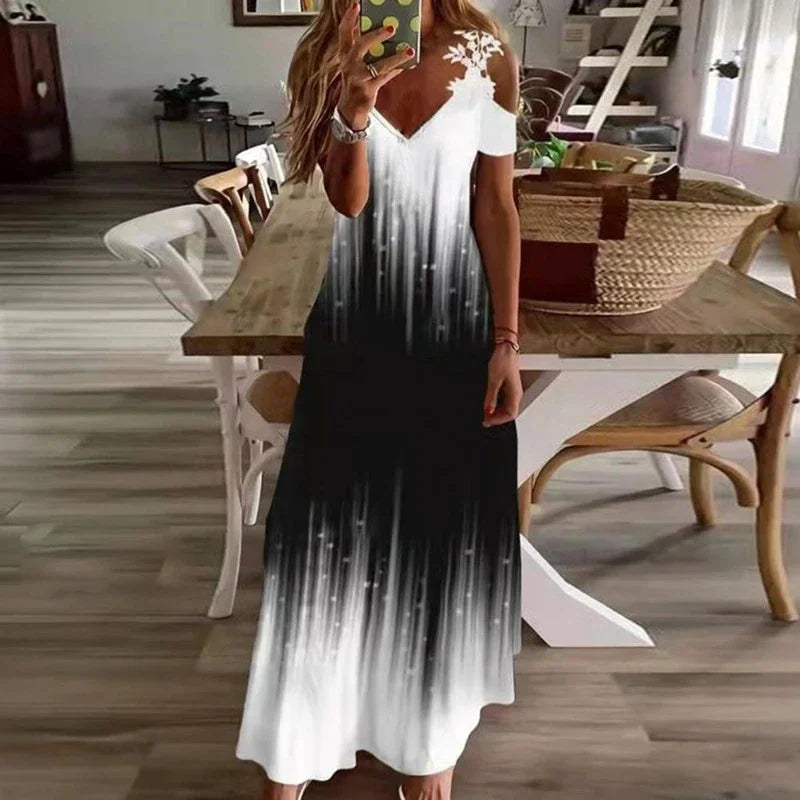 White Lace Sleeveless Dress -