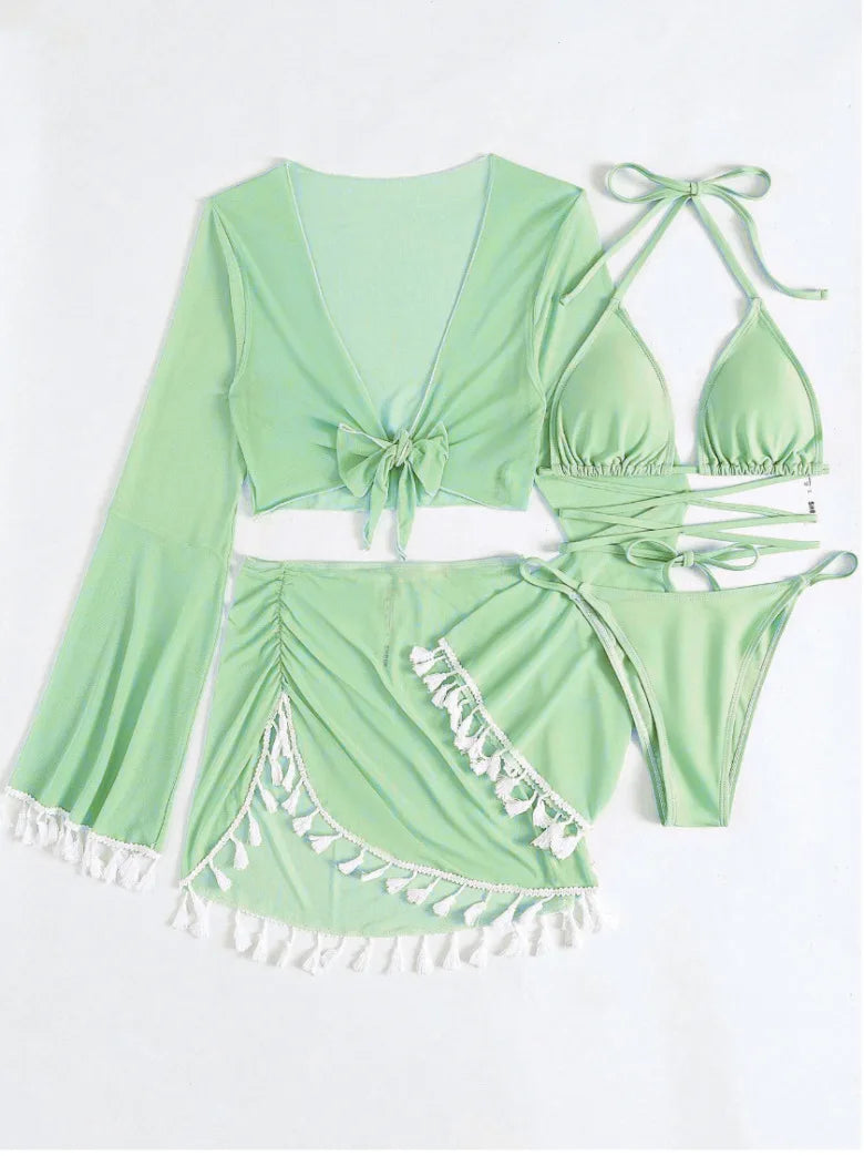 Swimwear Woman Swimsuit Cover Up Bikini Sets -