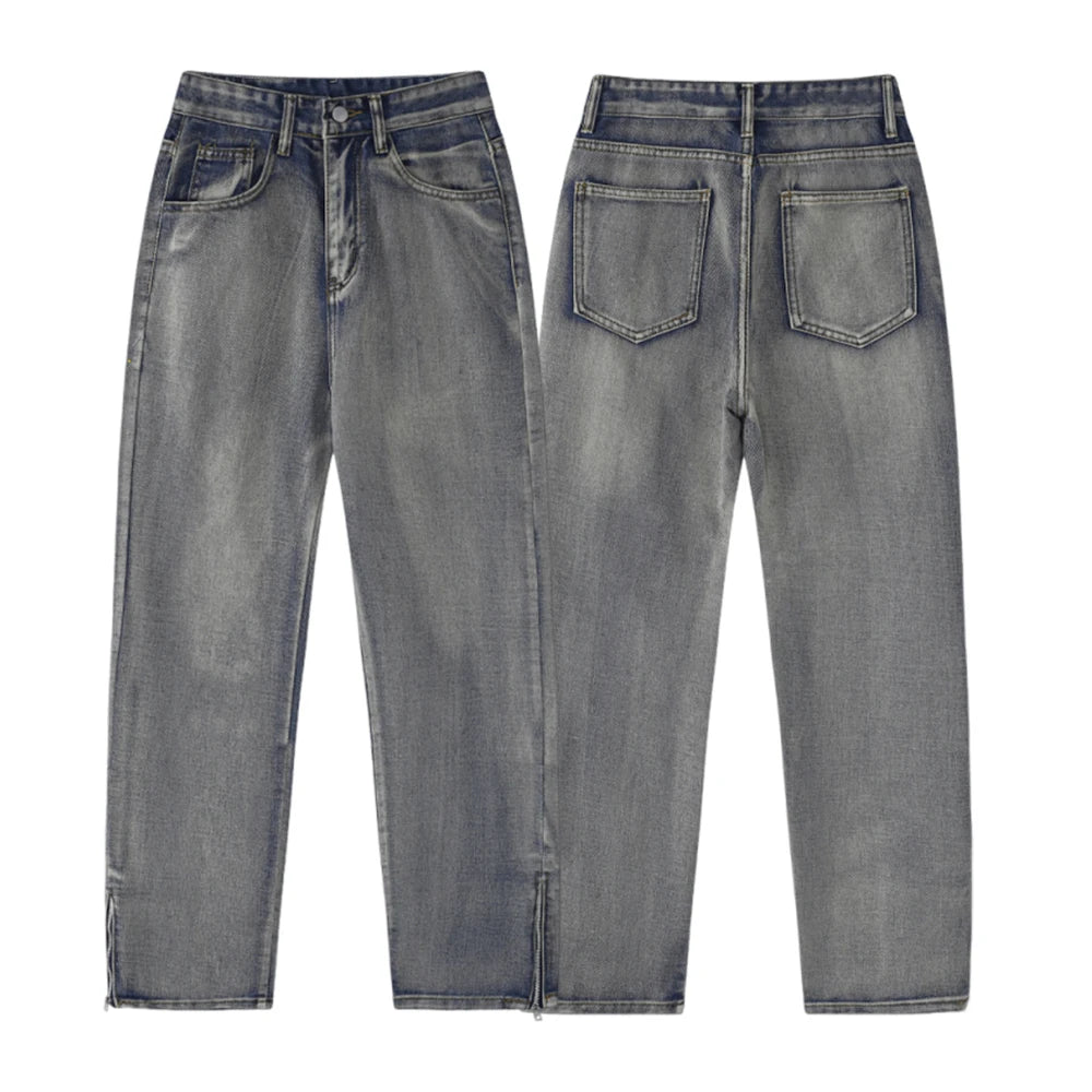 Fashionable and individualistic zipped jeans for men -