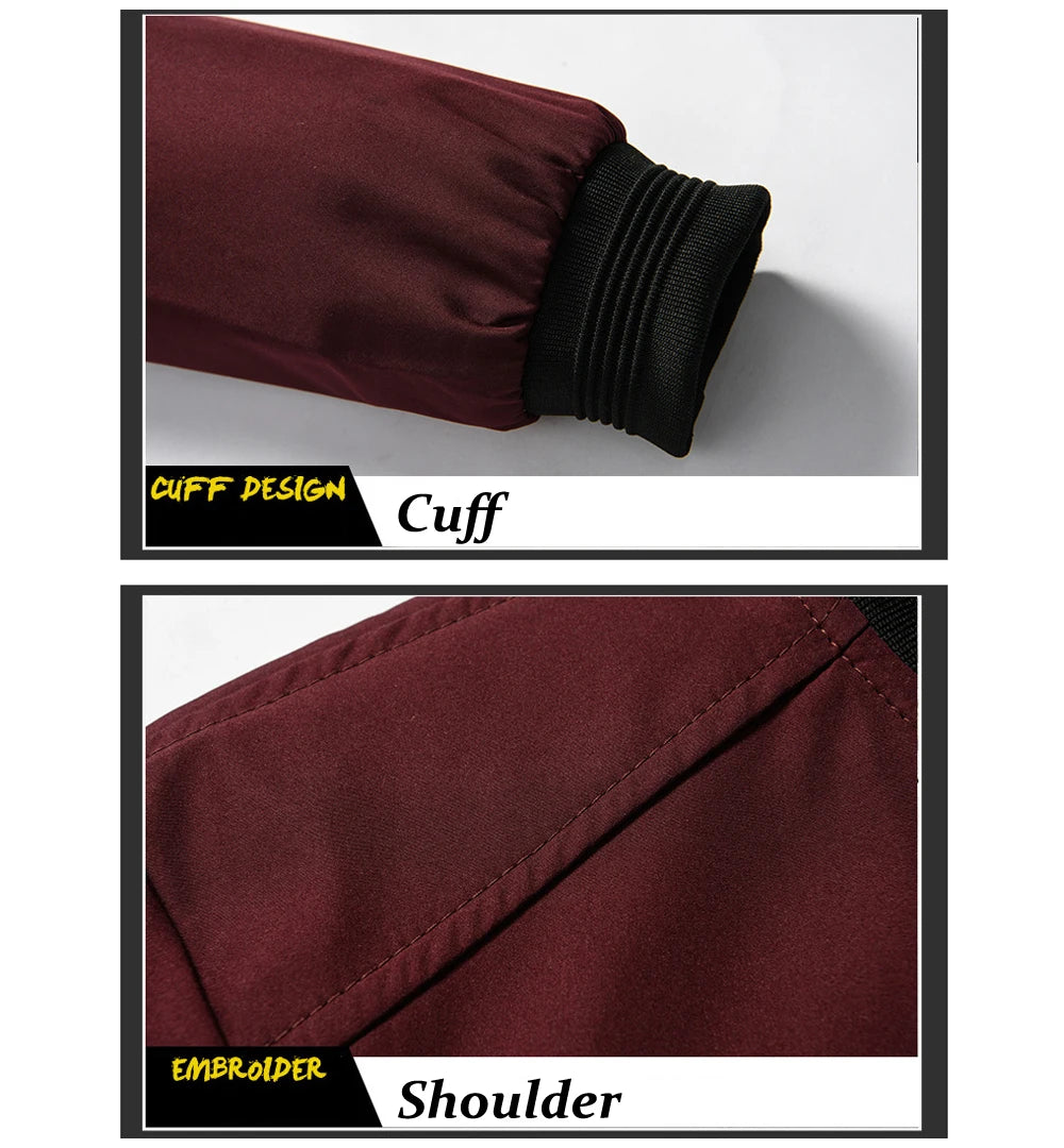 Stay stylish and comfortable with this men's casual lightweight bomber jacket. -