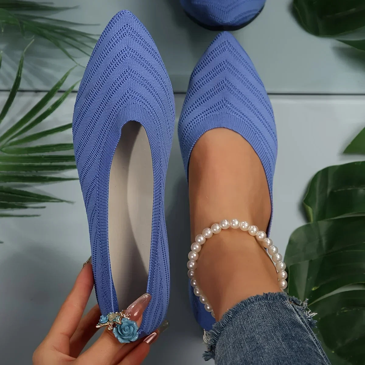 Step out in style with these women's pointed toe flat shoes. -