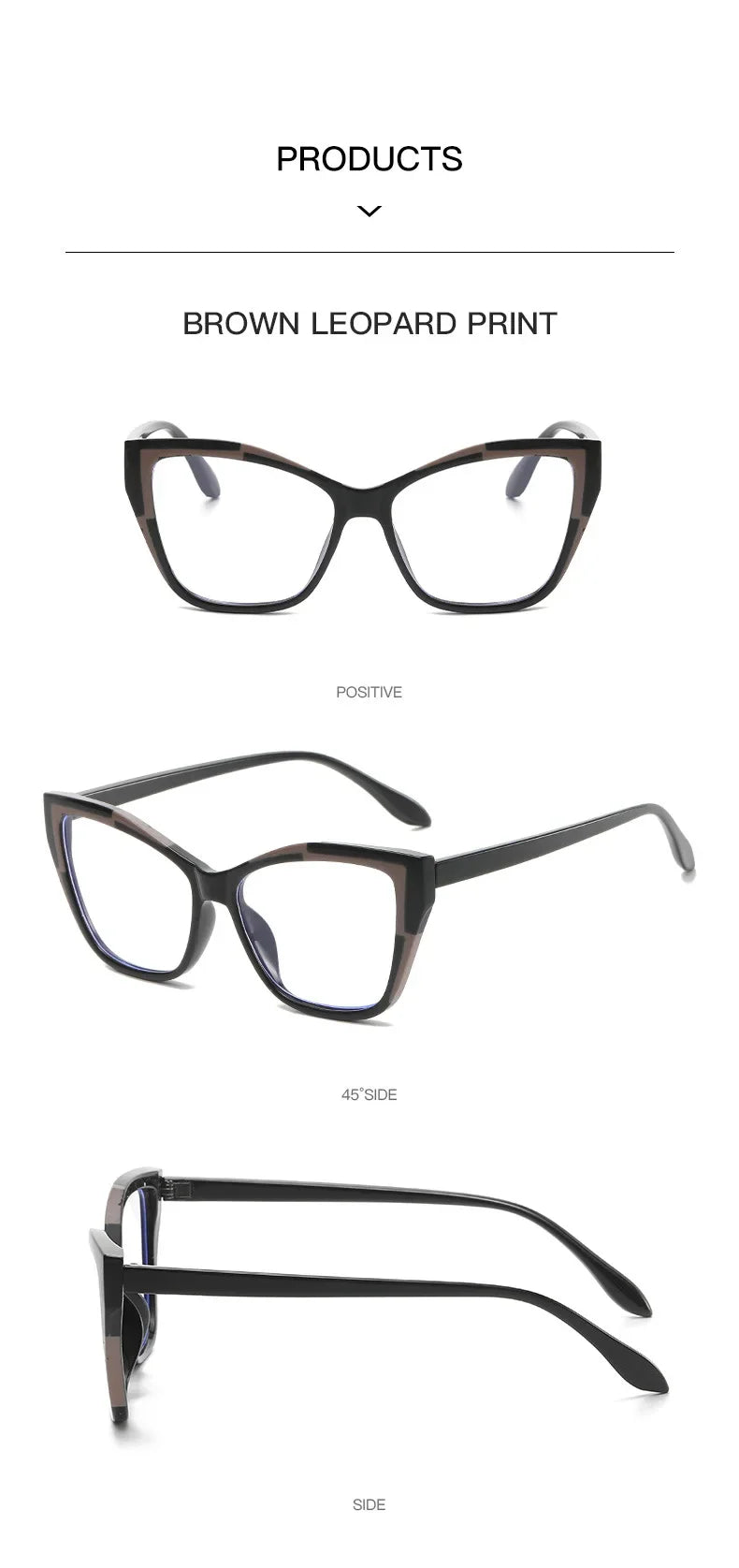 Protect your eyes with style using these cat-eye frames for women, featuring anti-blue light blocking lenses for comfortable and fashionable eyewear! -