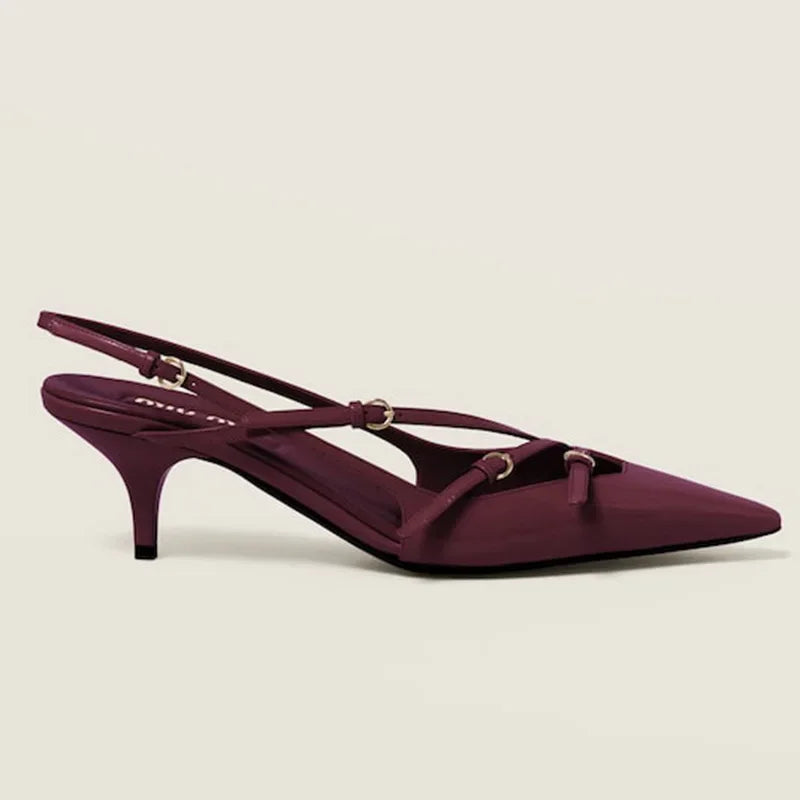 High Heels Pointed-toe Back Loop -