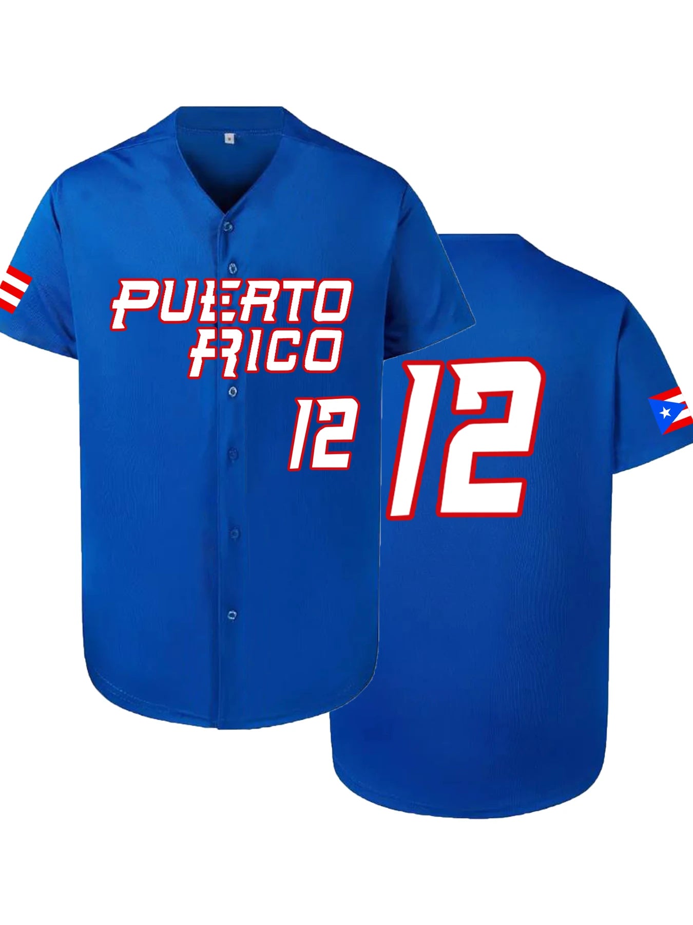 Men's Baseball Jersey Puerto Rico -