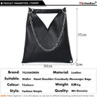 Make a statement with these luxurious fashion leather handbags for women. These handbags exude elegance and style, perfect for adding a touch of sophistication to any outfit! -