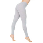 Achieve comfort and style with these milk silk leggings for women. Designed with a solid color and high waist, these stretchy leggings are perfect for a flattering fit and all-day wear! -