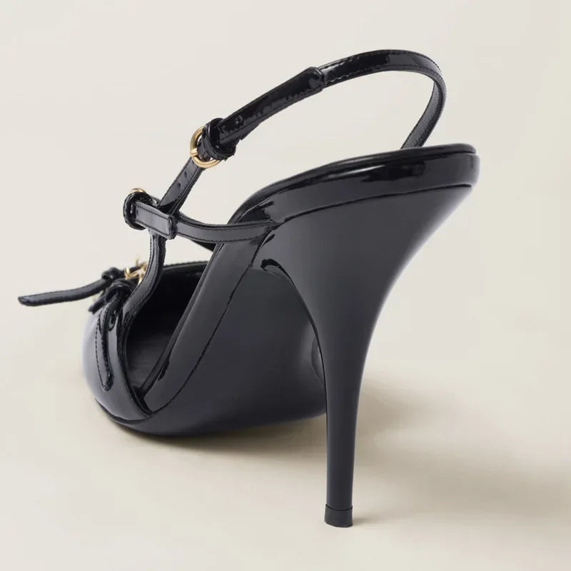 High Heels Pointed-toe Back Loop -
