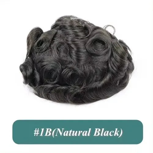 Achieve a seamless look with this natural hairline lace front male wig—ash blonde to brown shades, breathable 100% human hair, featuring lace & PU cap for a comfortable, realistic fit! -