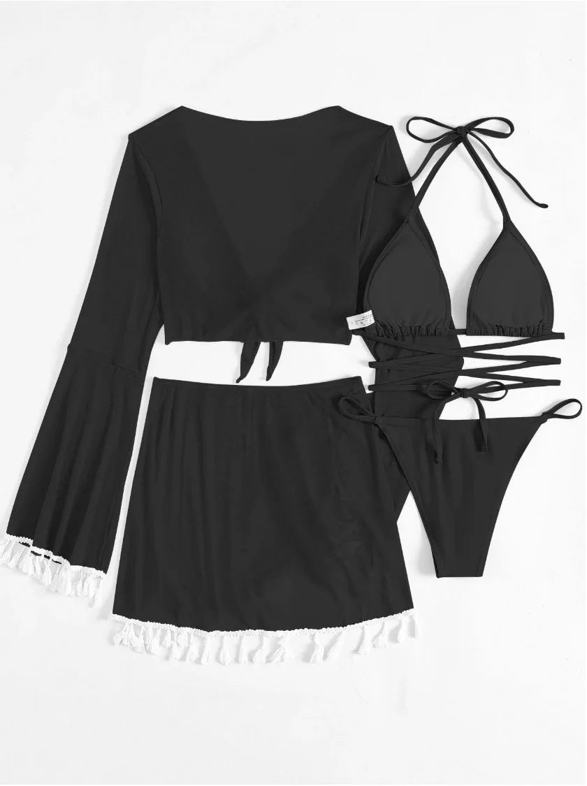 Swimwear Woman Swimsuit Cover Up Bikini Sets -