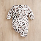Keep your little ones stylish and cozy this spring with these leopard print flannel clothes—adorable cartoon designs great for baby boys and girls aged 0-18 months! -