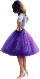 Add volume and elegance to your outfit with this knee-length underskirt—perfect for enhancing dresses and skirts for a fuller look! -