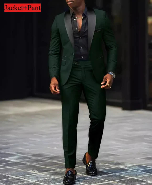 Men Formal Slim Fit Tuxedo -