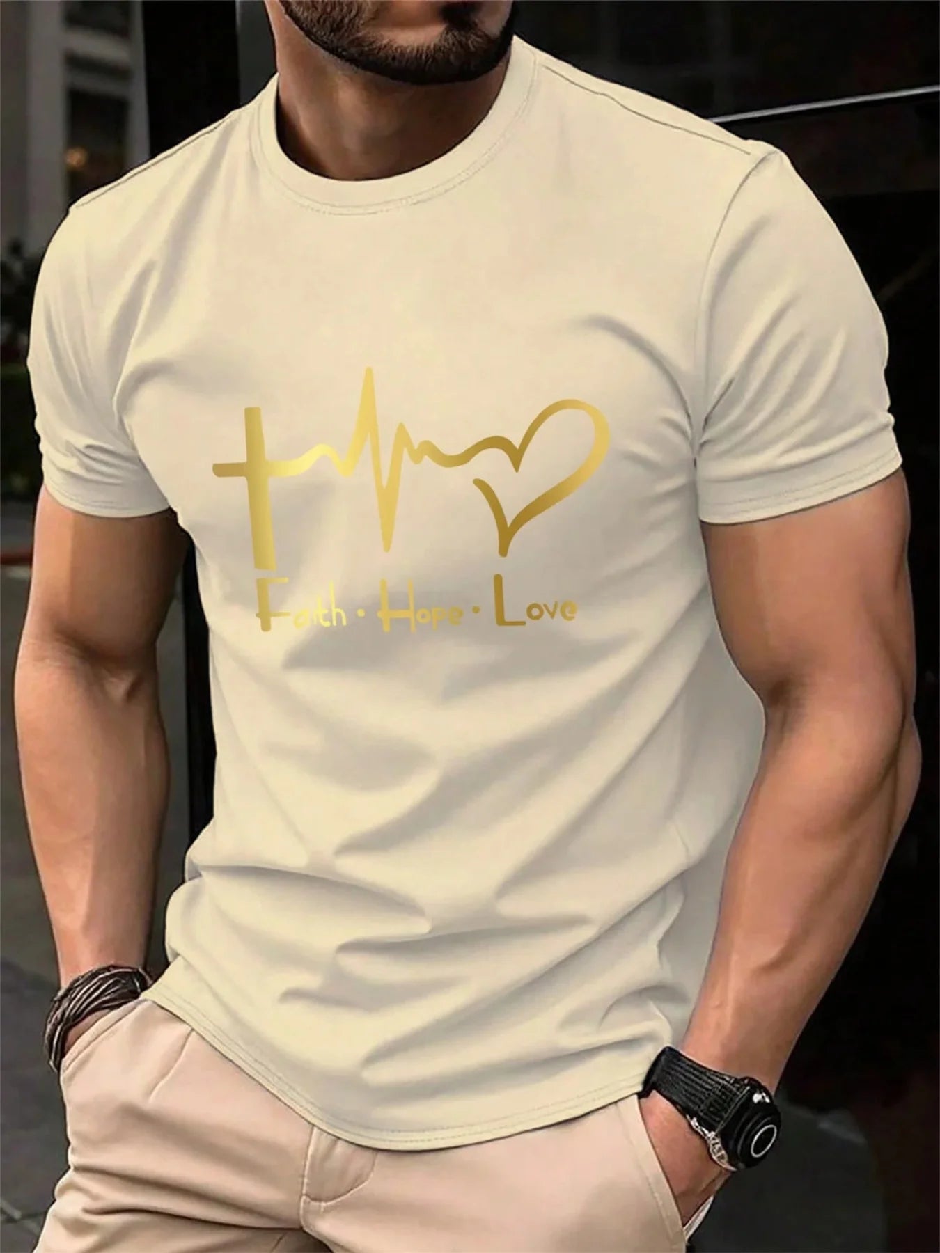 Men's FAITH HOPE LOVE T-shirt -