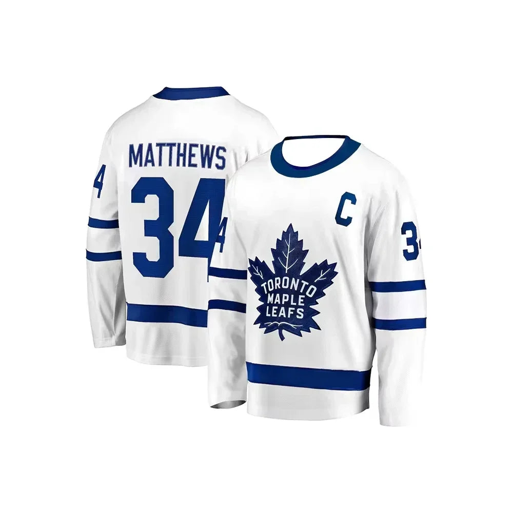 Toronto Ice Hockey Maple Leaf No.34 Long Sleeve T-shirt Men's -