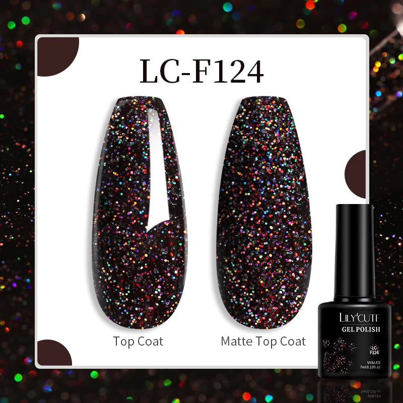 Explore your creativity with this comprehensive set of 129 colors of 7ML nail gel polish. Perfect for nail art enthusiasts, these semi-permanent colors allow for endless possibilities and stylish designs. -