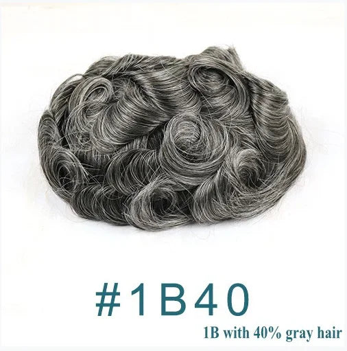 Achieve a seamless look with this natural hairline lace front male wig—ash blonde to brown shades, breathable 100% human hair, featuring lace & PU cap for a comfortable, realistic fit! -