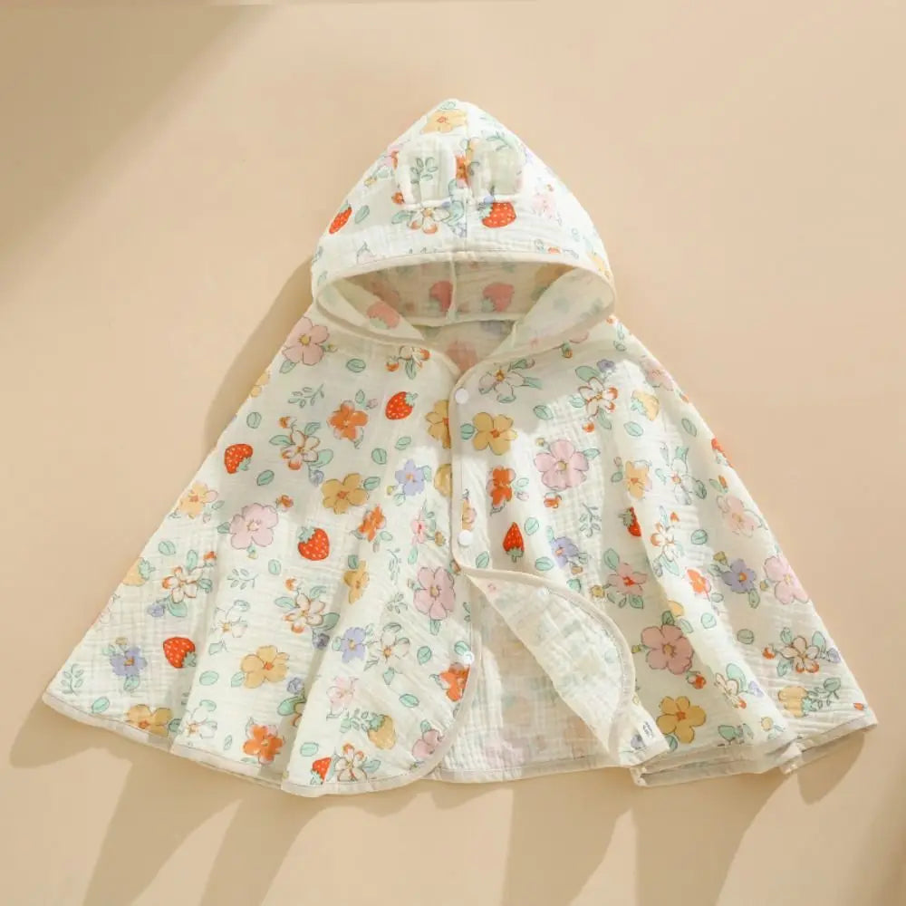 Keep your little ones stylish and comfy with this cute, lightweight cotton cloak shawl—perfect for both boys and girls! -