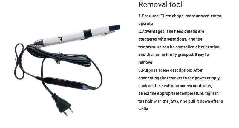 V-Light Technology Hair Extension Machine white Hair Extension Tools Kit Set with V light Hair extension glue -