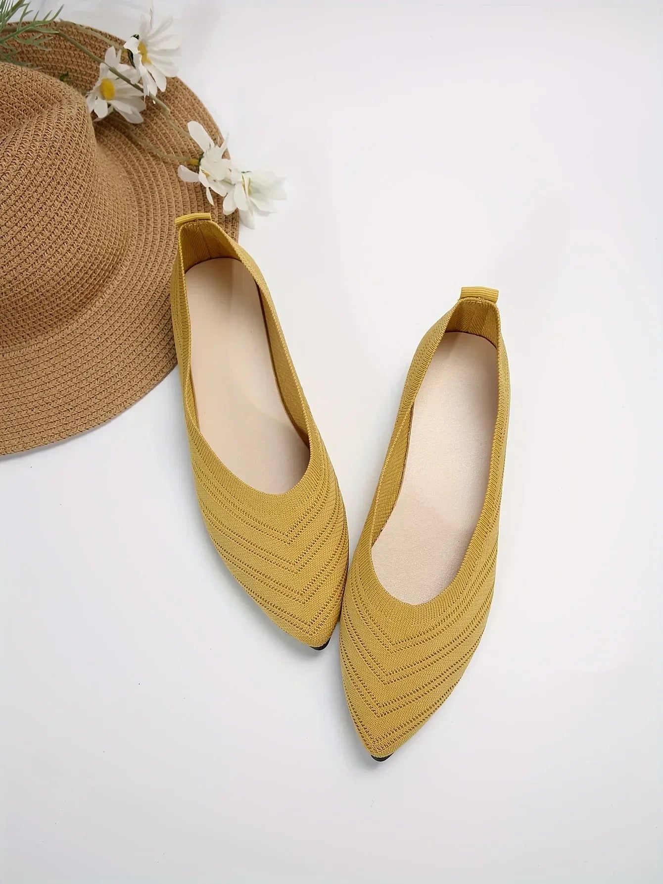 Step out in style with these women's pointed toe flat shoes. -