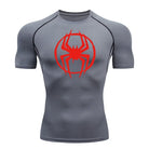Men's Spider-man pattern compression shirt -