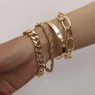 4pcs Cuban Chain Bracelets -