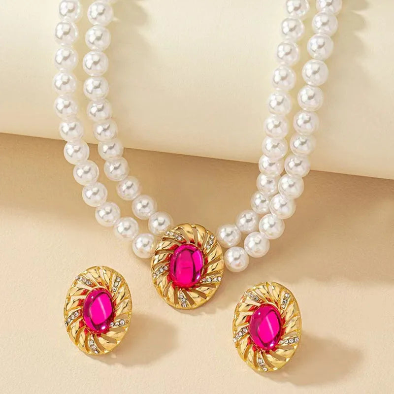 Necklace Rhinestone Pendant -