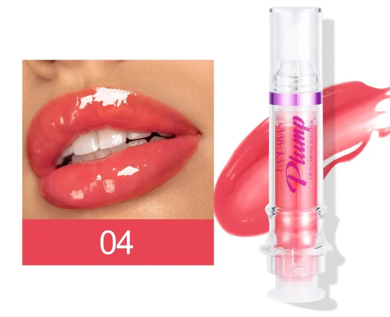 Lip Plumping Booster Lasting Sexy Plumper Glitter Red Nude Lipstick Liquid Waterproof Moisturize Oil Lipgloss Makeup Lip Care -