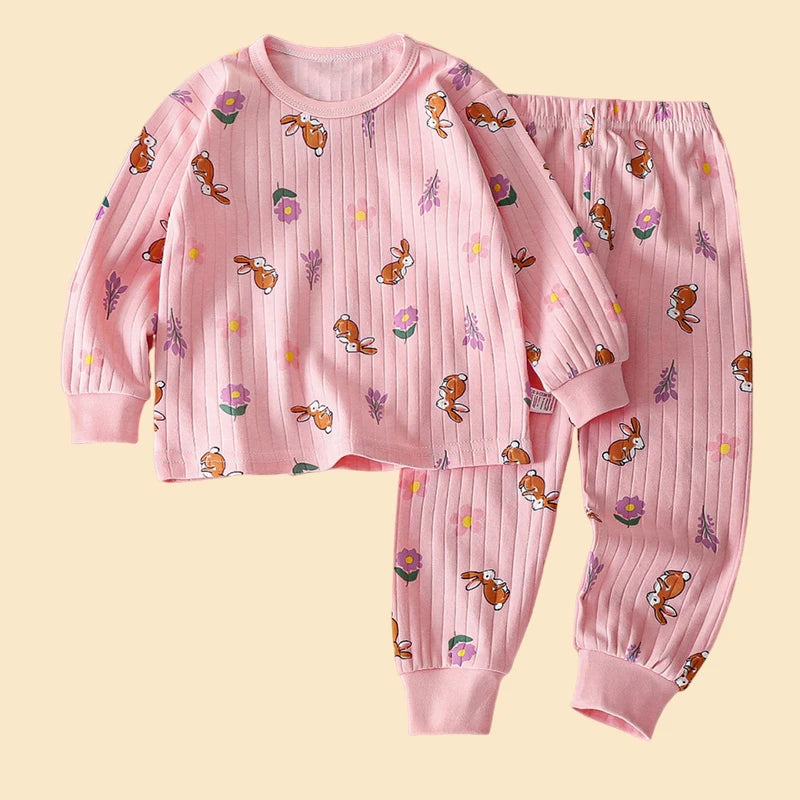 Children Sets CottonLong Sleeve Home Sleepwear -