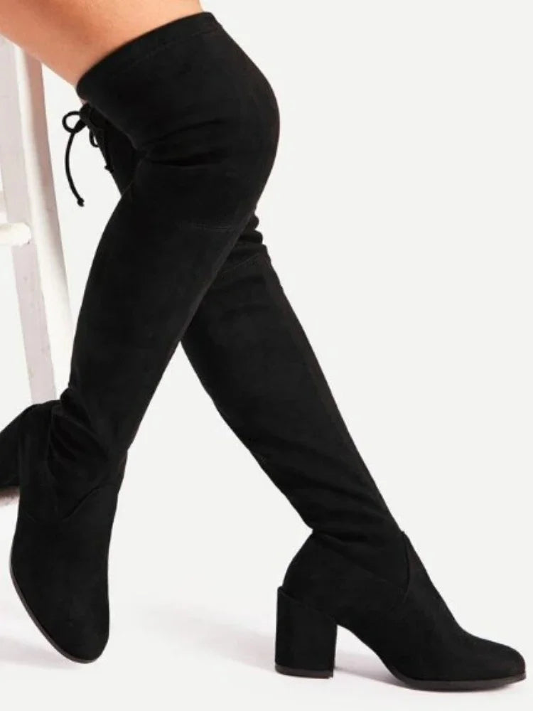 2023Shoes for Women Boots Casual Boots Comfortable Over The Knee Thigh High Boots for Women Platform Shoes Botas De Mujer -