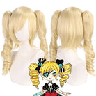 Synthetic HD Lace Pre Plucked Glueless Dual Ponytail Wig Bleached Knots Heat Resistant Hair for Mute girl Stella Cosplay Wig -